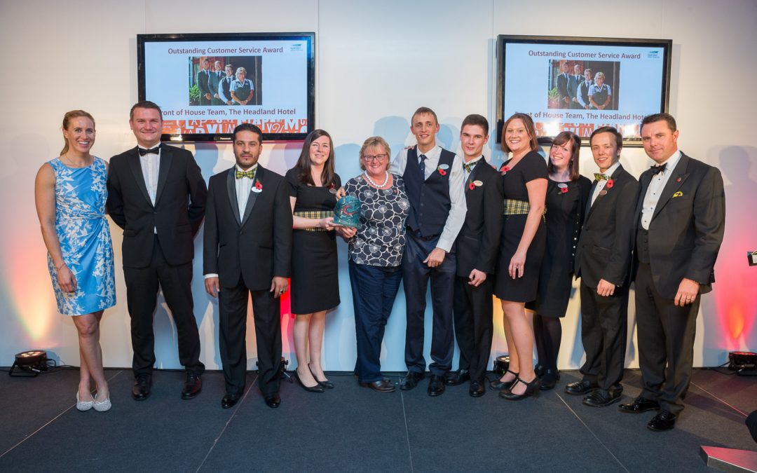 ‘Outstanding Customer Service’ from Headland’s front of house team