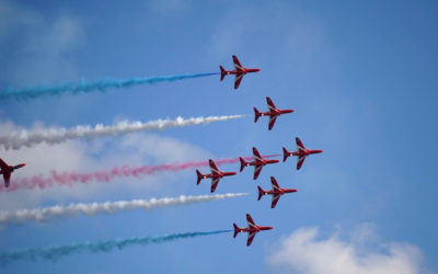 Afternoon tea with the Red Arrows