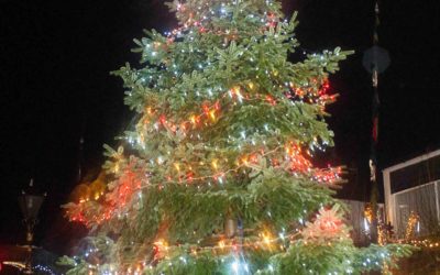 Camborne lights switch on draws the crowds