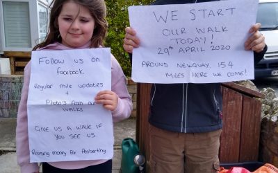 Children walk for Penberthy residents