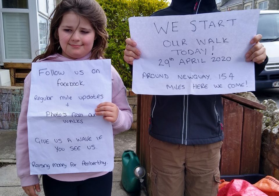 Children walk for Penberthy residents