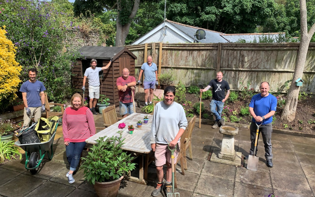 Volunteers give Falmouth care home garden a magical makeover
