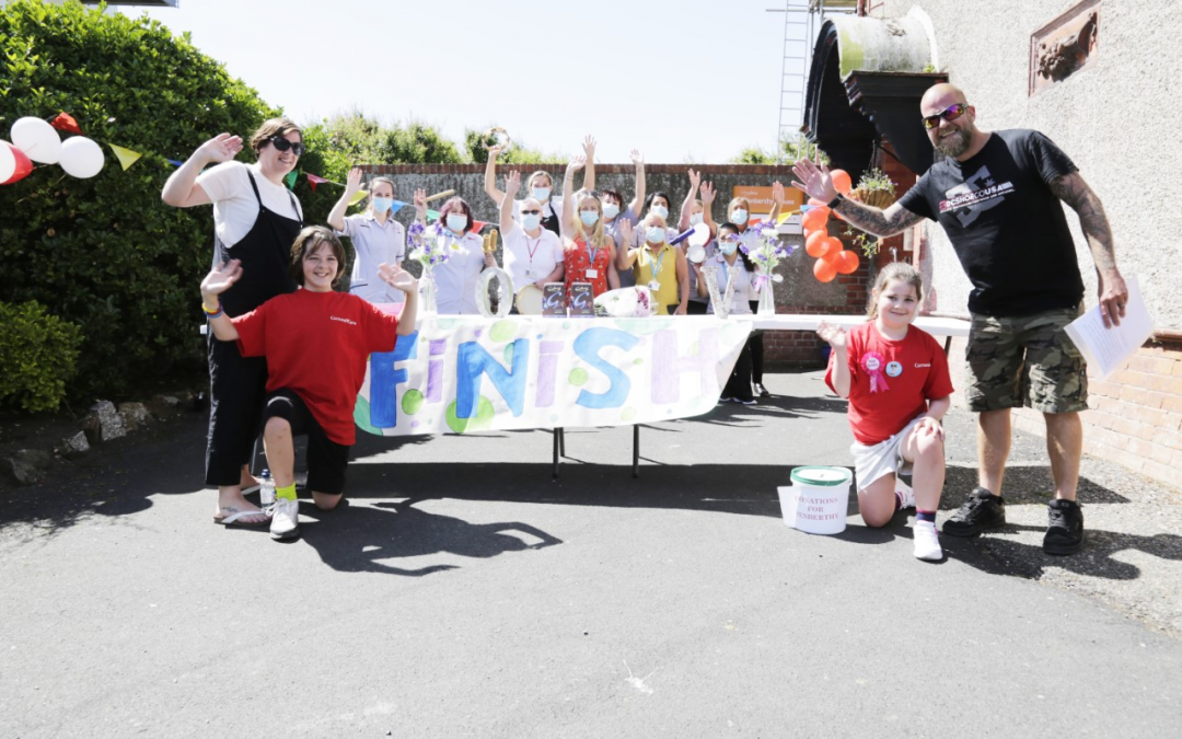 Carer’s children smash their fundraising target