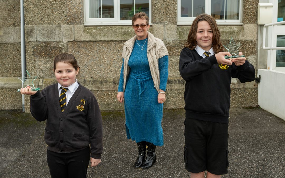 Newquay siblings recognised for care home fundraising efforts