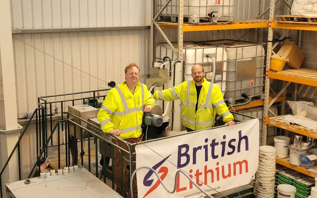 Patent pending for British Lithium invention