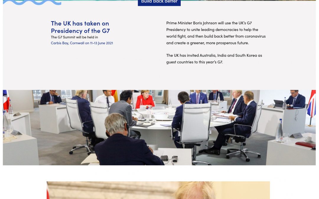 Cornwall-based Affinity develops G7 summit website