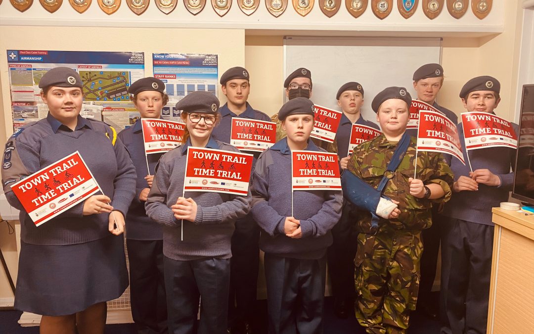 Camborne cadets tackle town trail