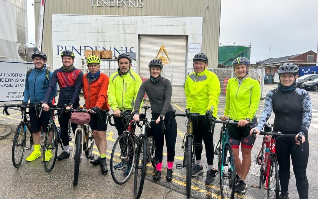 Pendennis team get on their bikes for charity