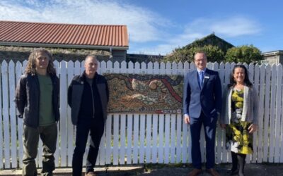 Landmark art installations at Camborne Railway Station