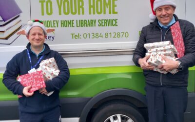 Santa and his elf make deliveries in Dudley