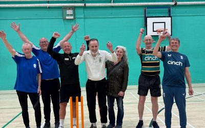 Walking cricket helps Patrick feel good